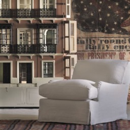 Lady May Chair, Stone, Armchair, Light Neutral - Andrew Martin Linen - thumbnail 2