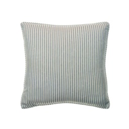 Picket Denim, Sustainable Feather, Cushion - Andrew Martin Eco-conscious & Linen Blend & Viscose Blend Small Prints & Stripe - thumbnail 1