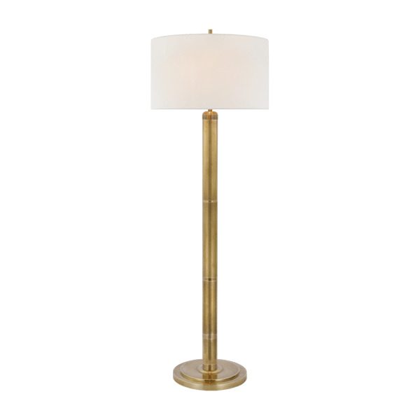 Longacre Floor Lamp Brass, Floor Lamp, Hand-Rubbed Antique Brass - Andrew Martin - image 1
