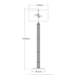 Longacre Floor Lamp Brass, Floor Lamp, Hand-Rubbed Antique Brass - Andrew Martin - thumbnail 2