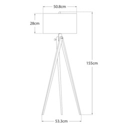 Tripod Floor Lamp Tudor Brown, Floor Lamp - Andrew Martin - thumbnail 2