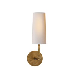 Ziyi Wall Light Brass, Wall Light, Hand-Rubbed Antique Brass - Andrew Martin - thumbnail 1