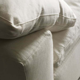 Truman Junior Sectional Sofa in White Linen - Andrew Martin - thumbnail 2