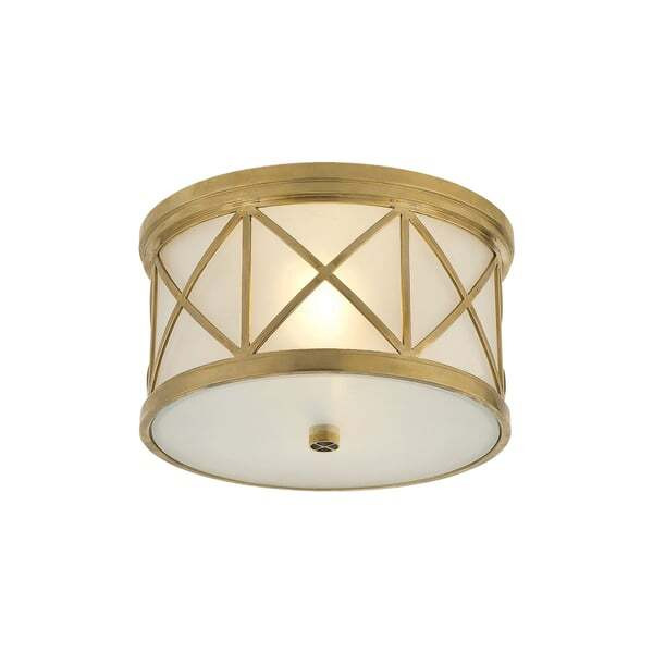 Montpelier Small Ceiling Light - Hand-Rubbed Antique Brass, Ceiling Light, Small - Andrew Martin Hand-Rubbed Antique Brass - image 1