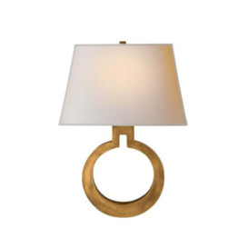 Ring Form , Wall Light, Antique-Burnished Brass - Andrew Martin - thumbnail 1