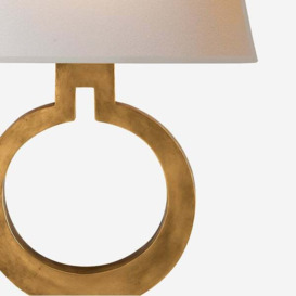 Ring Form , Wall Light, Antique-Burnished Brass - Andrew Martin - thumbnail 2