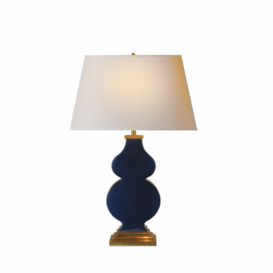 Anita, Table Lamp, Midnight Blue Porcelain - Andrew Martin - thumbnail 1
