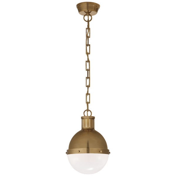 Hicks Small Pendant Light - Hand-Rubbed Antique Brass, Pendant Light, Small - Andrew Martin Hand-Rubbed Antique Brass - image 1