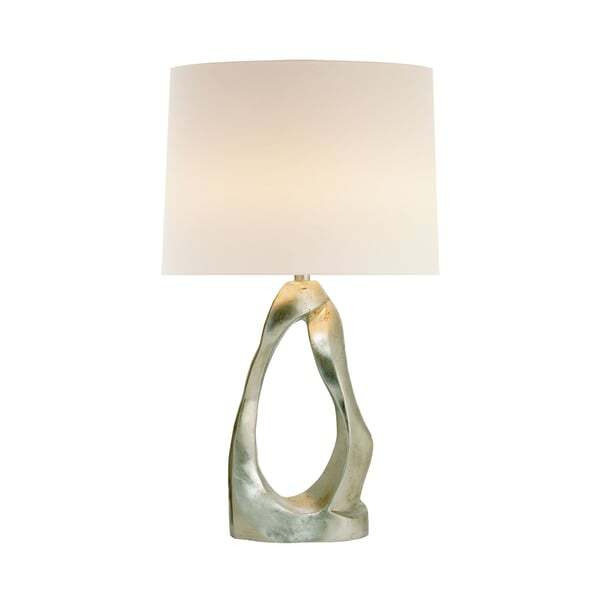 Cannes, Table Lamp, Burnished Silver Leaf - Andrew Martin - image 1