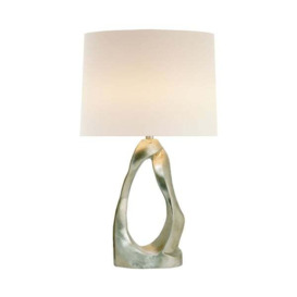 Cannes, Table Lamp, Burnished Silver Leaf - Andrew Martin - thumbnail 1
