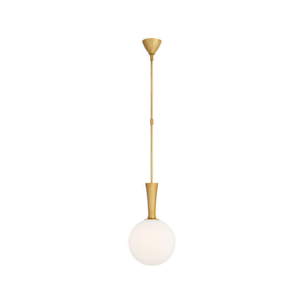 Sesia, Pendant Light, Hand-Rubbed Antique Brass - Andrew Martin - image 1