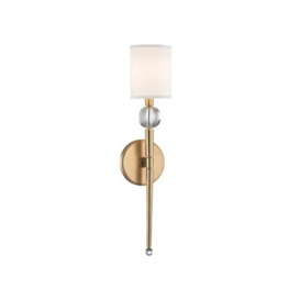 Rockland , Wall Light, Small, Aged Brass - Andrew Martin