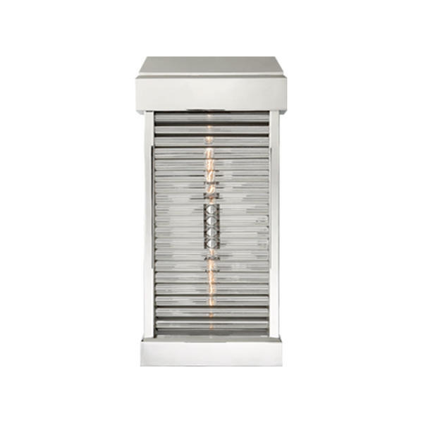 Dunmore, Outdoor Wall Light, Small, Polished Nickel - Andrew Martin - image 1