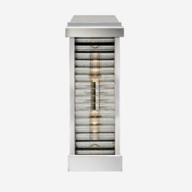 Dunmore, Outdoor Wall Light, Small, Polished Nickel - Andrew Martin - thumbnail 2