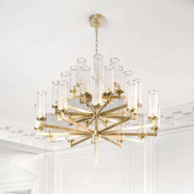 Liaison, Chandelier, 3 Tier, Antique-Burnished Brass - Andrew Martin - thumbnail 2