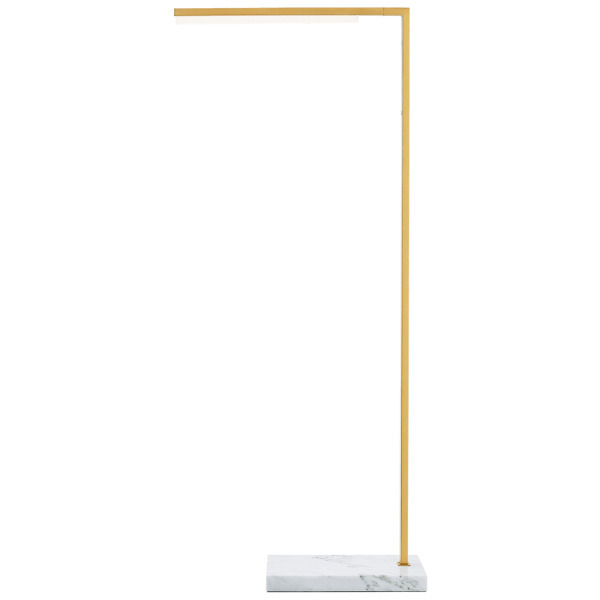 Klee, Floor Lamp, Natural Brass & Marble - Andrew Martin - image 1