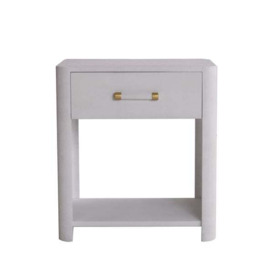 Moby White, Bedside Table - Andrew Martin White - thumbnail 1