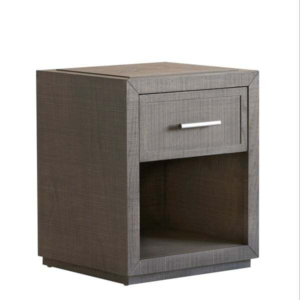 Raffles, Small Bedside Table, Small, Grey - Andrew Martin - image 1