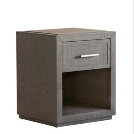 Raffles, Small Bedside Table, Small, Grey - Andrew Martin