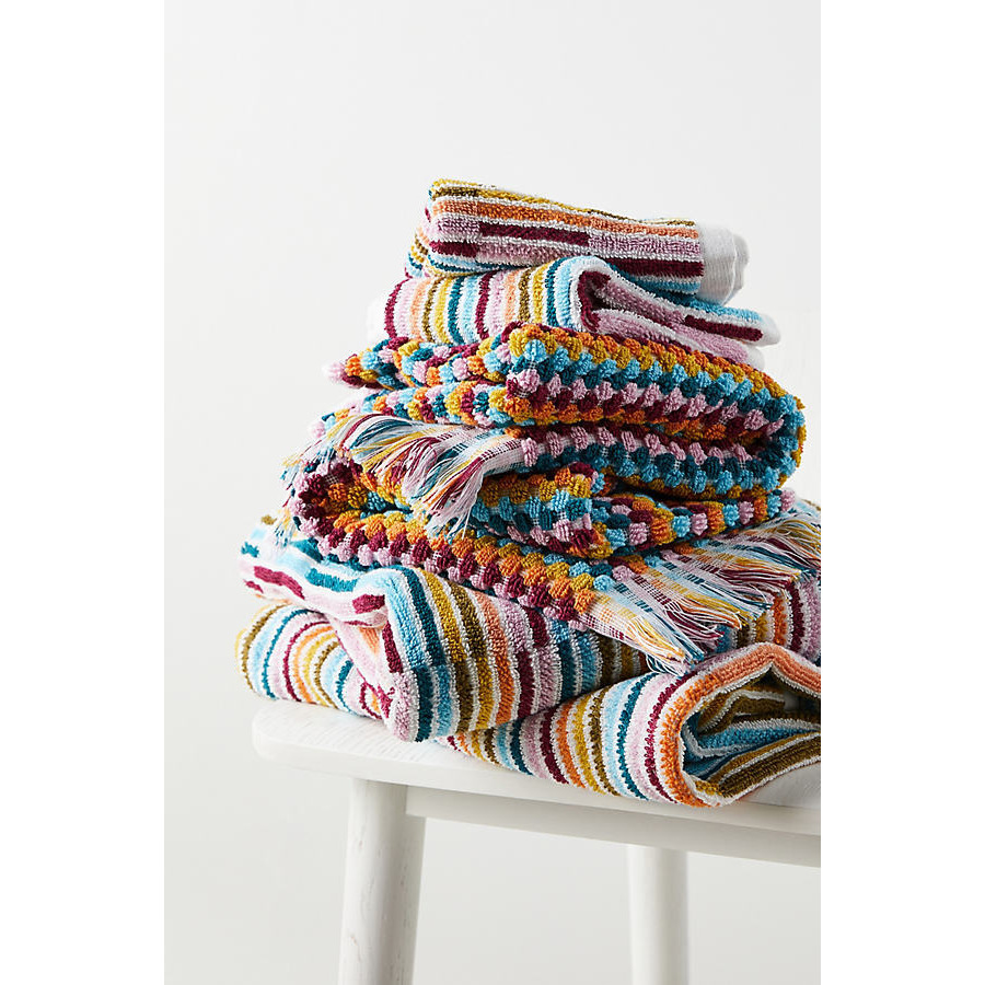 Rainbow Bath Towels, Set of 6 - image 1