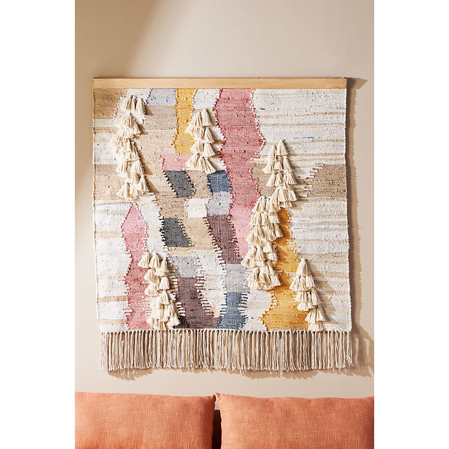 Neoma Woven Cotton Tassel Tapestry Wall Hanging - image 1