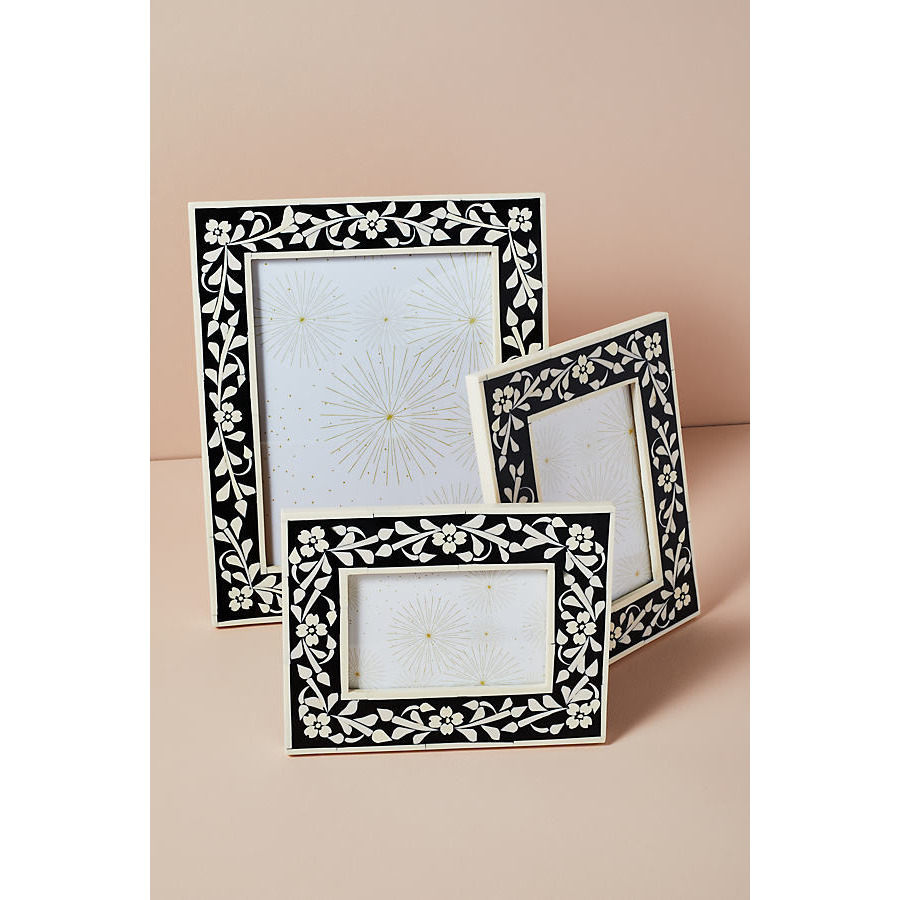 Floral Inlay Picture Frame - image 1
