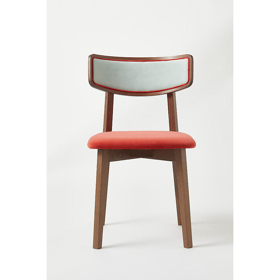 Amy Velvet-Upholstered FSC Wood Dining Chairs, Set of 2 - image 1