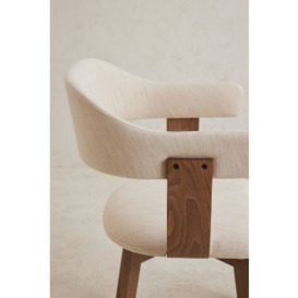 Brooke Cotton-Upholstered FSC Beech Wood Dining Chair - thumbnail 2