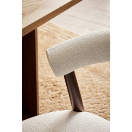 Elsa Aquaclean Boucle-Upholstered FSC Beech Wood Dining Chair - thumbnail 2