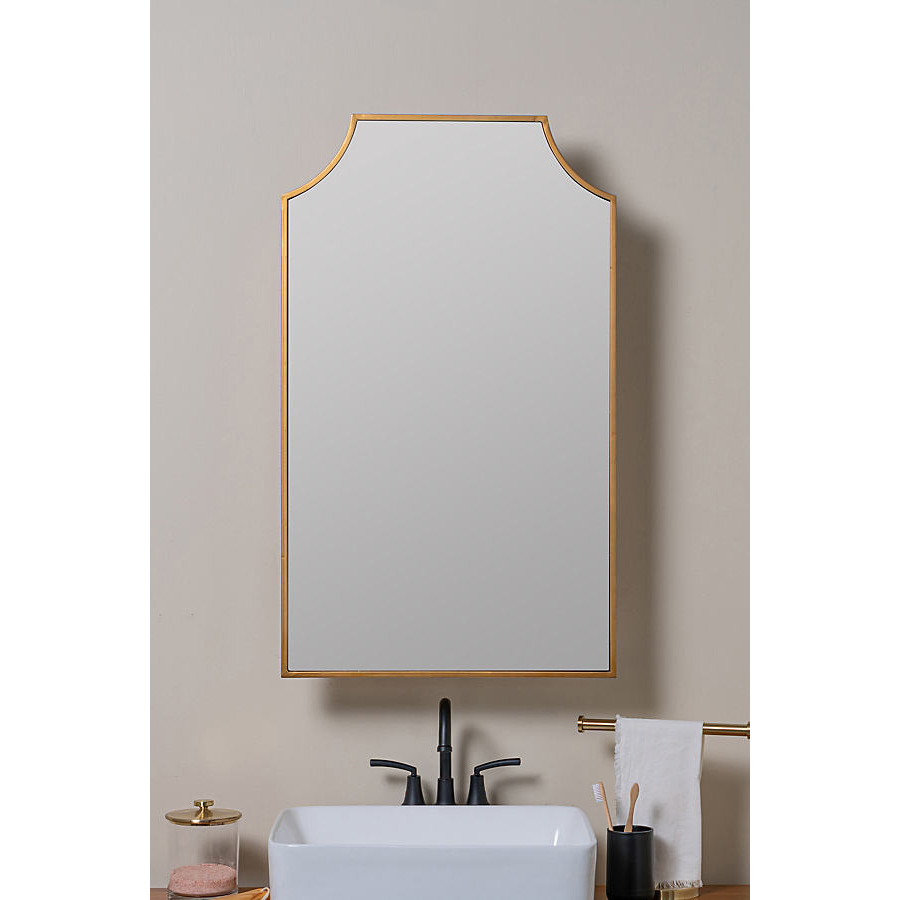 Simone Mirrored Metal Bathroom Wall Cabinet - image 1