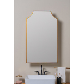 Simone Mirrored Metal Bathroom Wall Cabinet - thumbnail 1