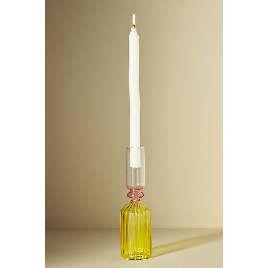 Calle Glass Taper Candle Holder - image 1