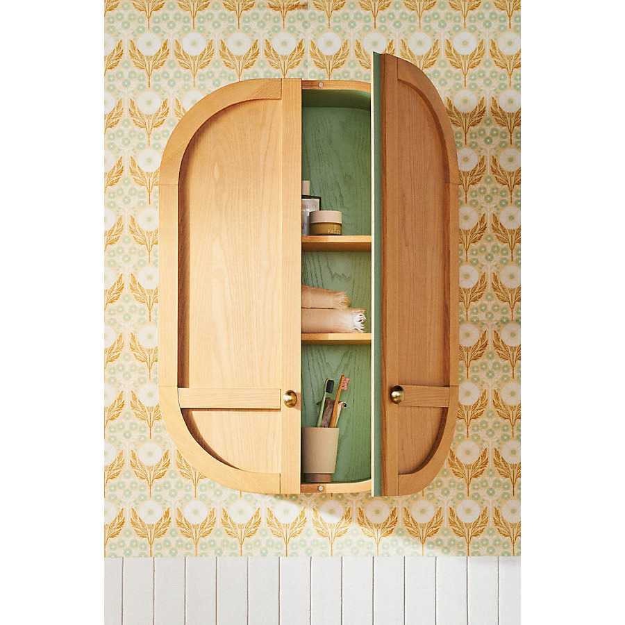 Mayfair Ash Wood Bathroom Wall Cabinet