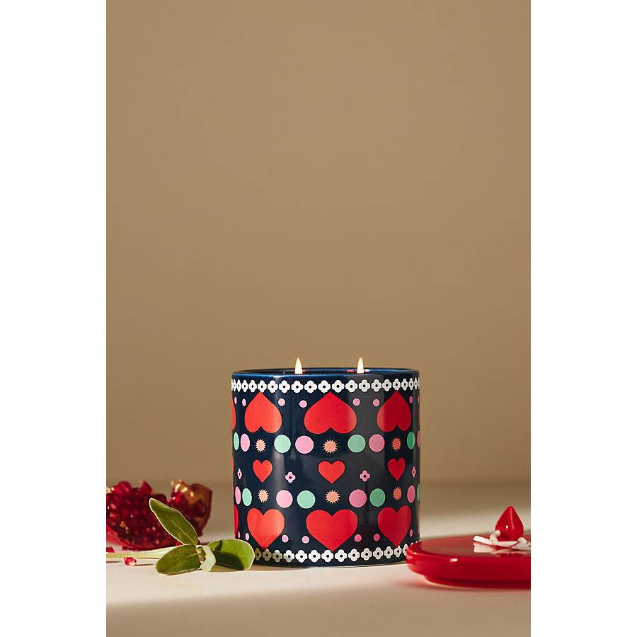 Maeve Floral Pomegranate & Sage Ceramic Candle - image 1