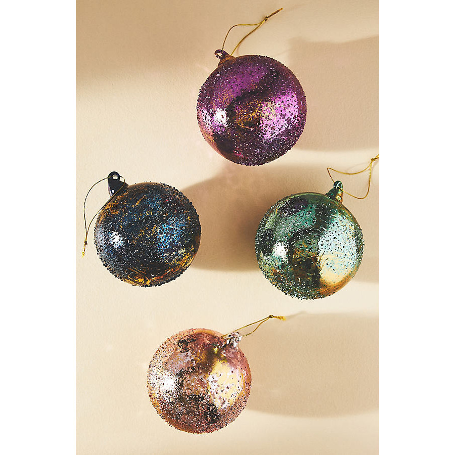 glass ball ornaments Anthropologie Glass Seasonal Ornaments