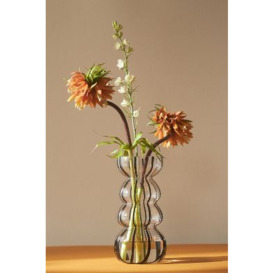 Striped Clear Glass Vase - thumbnail 2