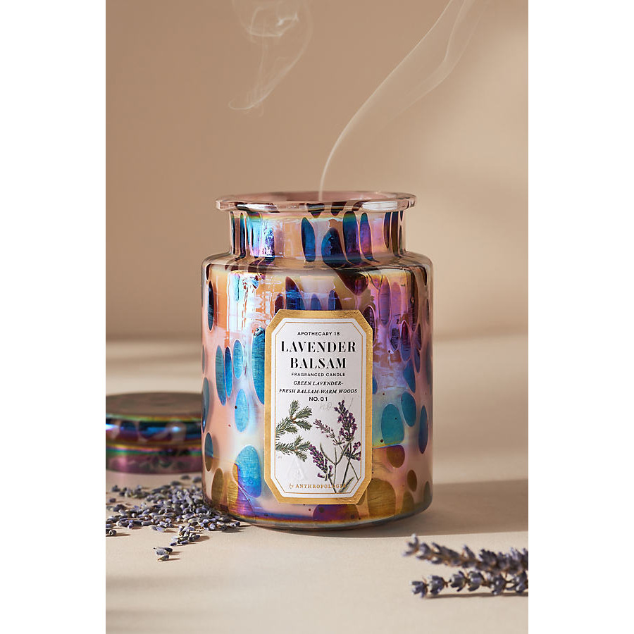 Apothecary 18 Lavender Balsam Glass Jar Candle