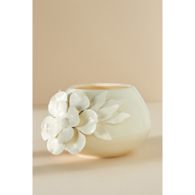 Anelise Floral Night Gardenia Ceramic Candle - thumbnail 1