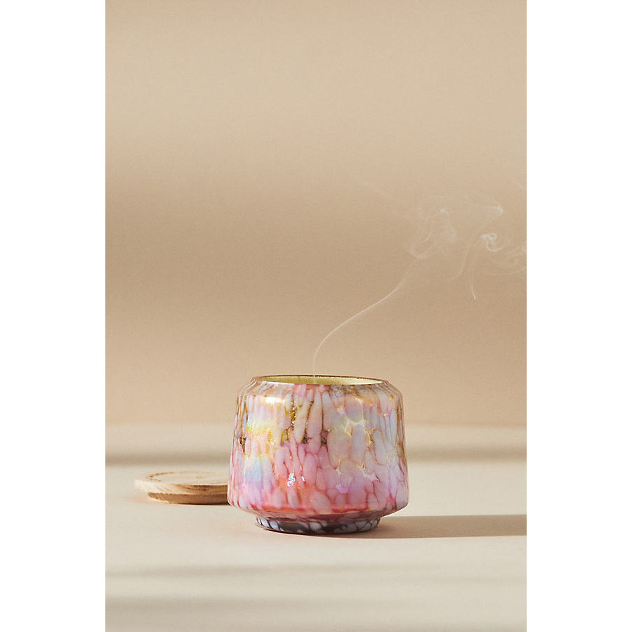 By Anthropologie Floral Night Gardenia Mini Glass Jar Candle