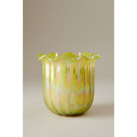Ruffle Floral Jasmine Vetiver Glass Candle