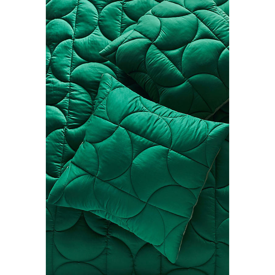 Polaire Solid Quilted Puffer Square Pillowcase