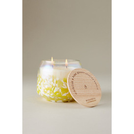 By Anthropologie Fresh Hibiscus & Pink Guava Glass Jar Candle