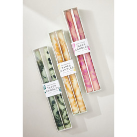 Ananda Hand-Painted Taper Candles, Set of 2