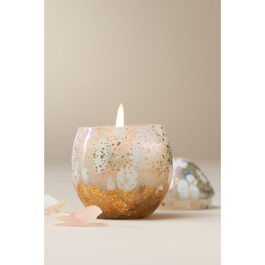 Cheena Egg Fruity Peach Chamomile Glass Candle - image 1