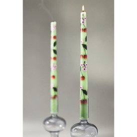 Faye Hand-Painted Taper Candles, Set of 2 - thumbnail 1