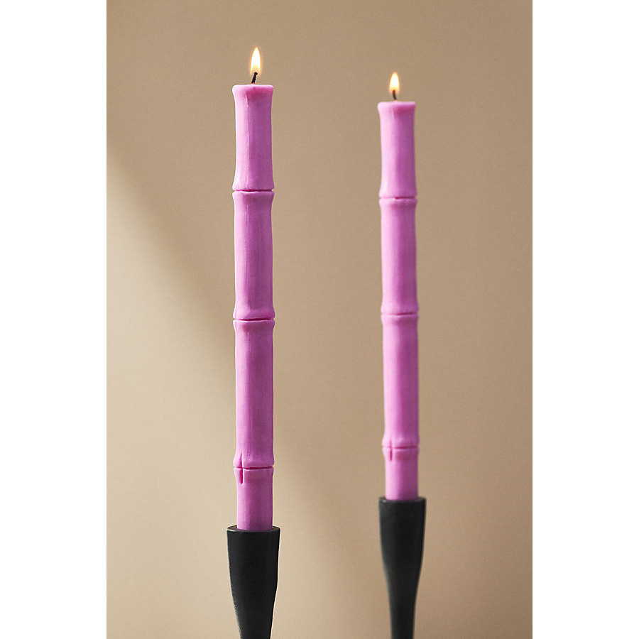 Bamboo Taper Candles, Set of 2 - image 1