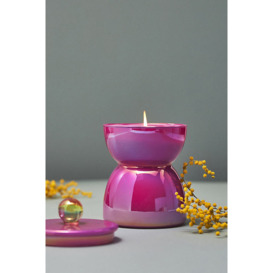 Farrah Floral Rose Garden Glass Candle