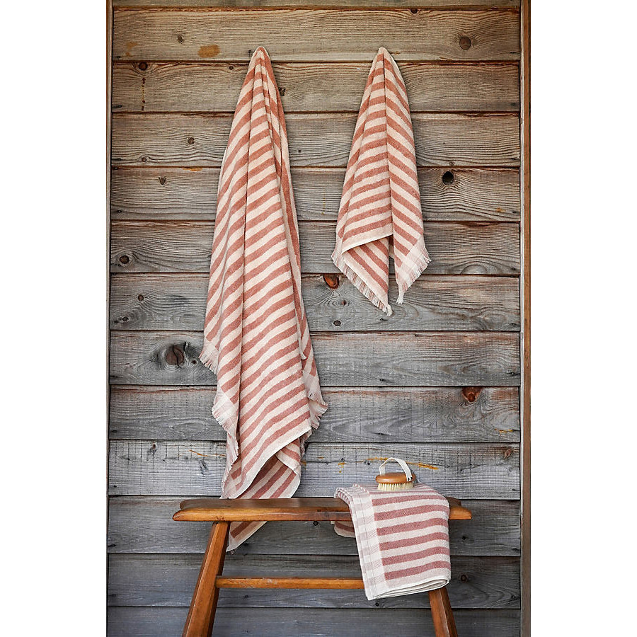 Piglet In Bed Sand Shell Pembroke Stripe Towel - image 1