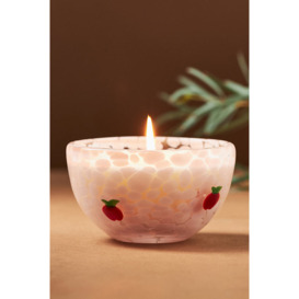 Pressed Bead Caramel Apple Cinnamon Glass Candle