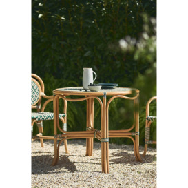 Coastal Indoor/Outdoor Rattan Bistro Table